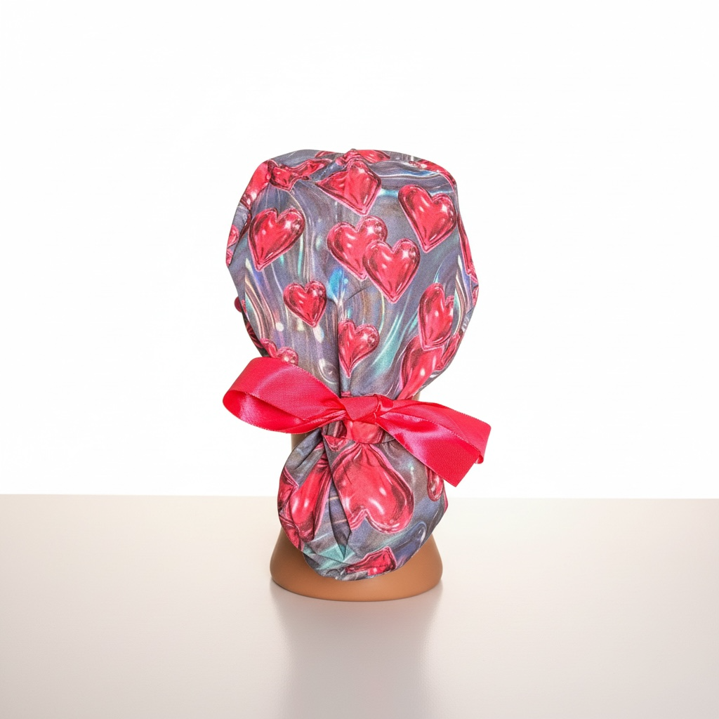 OOPS PINK PULSE PONYTAIL SATIN CAP