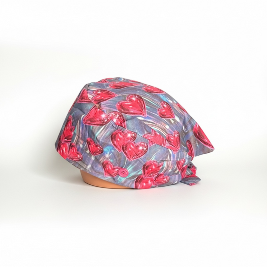 OOPS PINK PULSE TIE BACK SATIN CAP