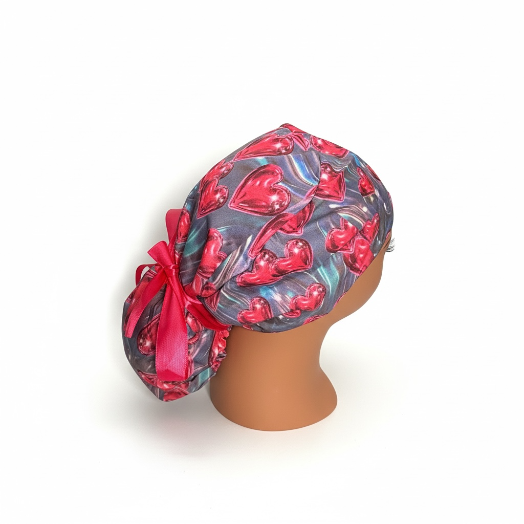 OOPS PINK PULSE PONYTAIL SATIN CAP