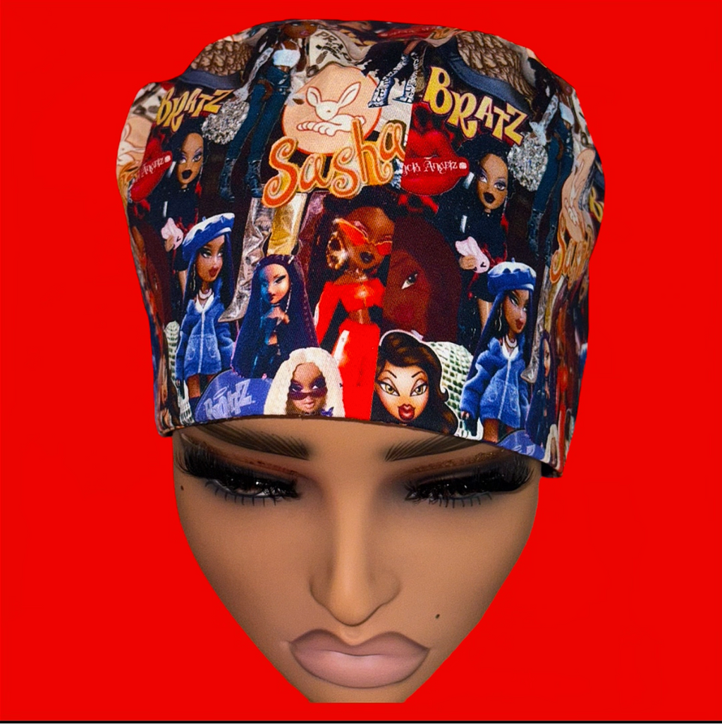 “IT GIRL Era” Tie-Back Satin Scrub Cap