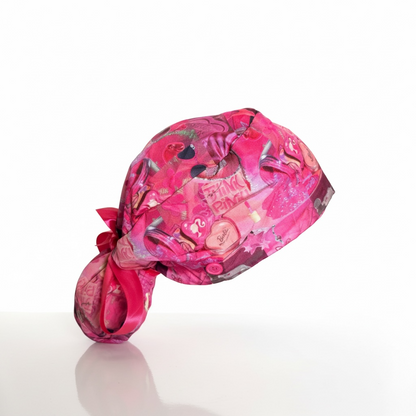 OOPS Ponytail Scrub Cap in Gloss Noir