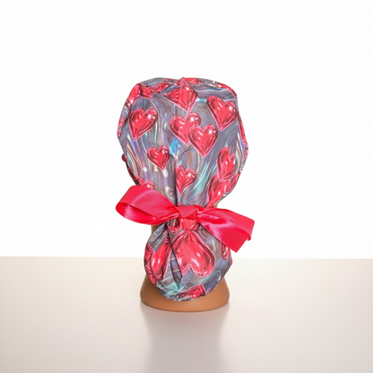 OOPS PINK PULSE PONYTAIL SATIN CAP