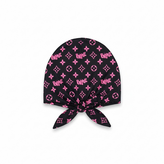 OOPS Midnight Muse Satin-Lined Scrub Cap Tie Back
