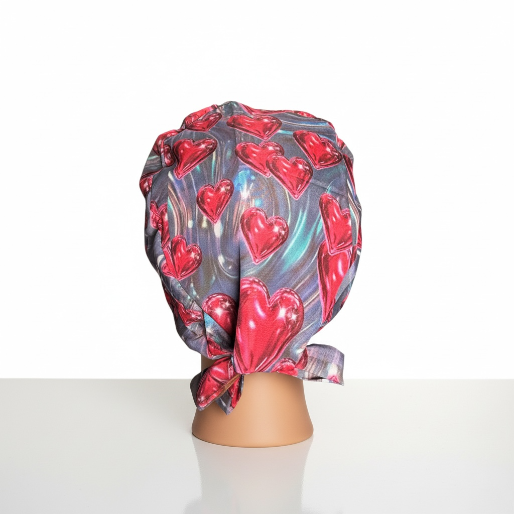 OOPS PINK PULSE TIE BACK SATIN CAP