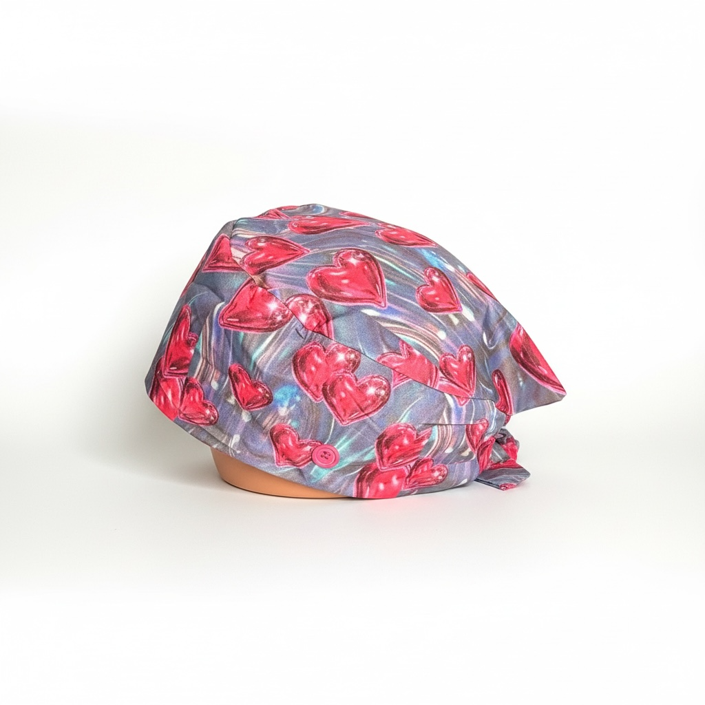 OOPS PINK PULSE TIE BACK SATIN CAP