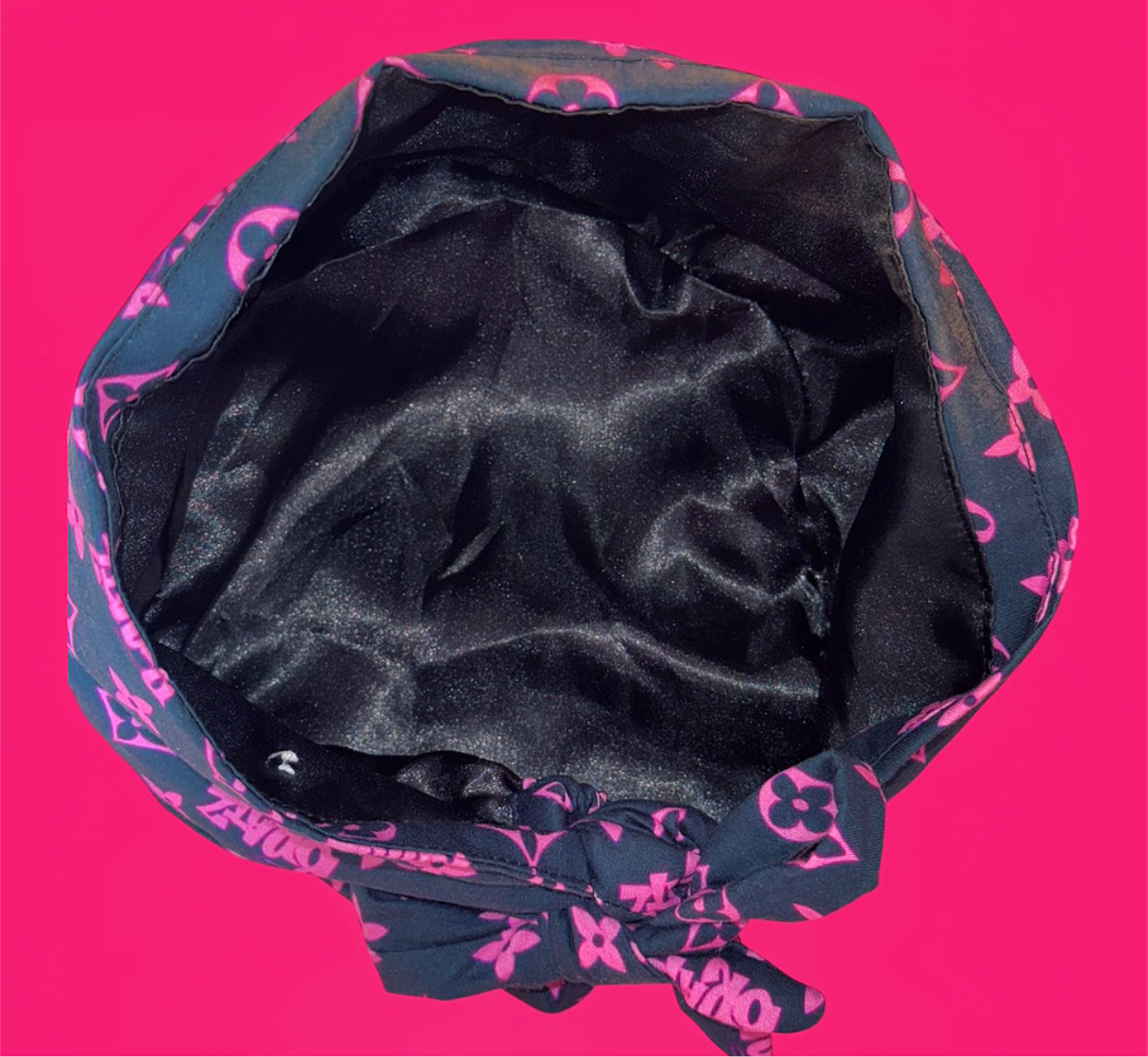 Midnight Muse Satin-Lined Scrub Cap Tie Back