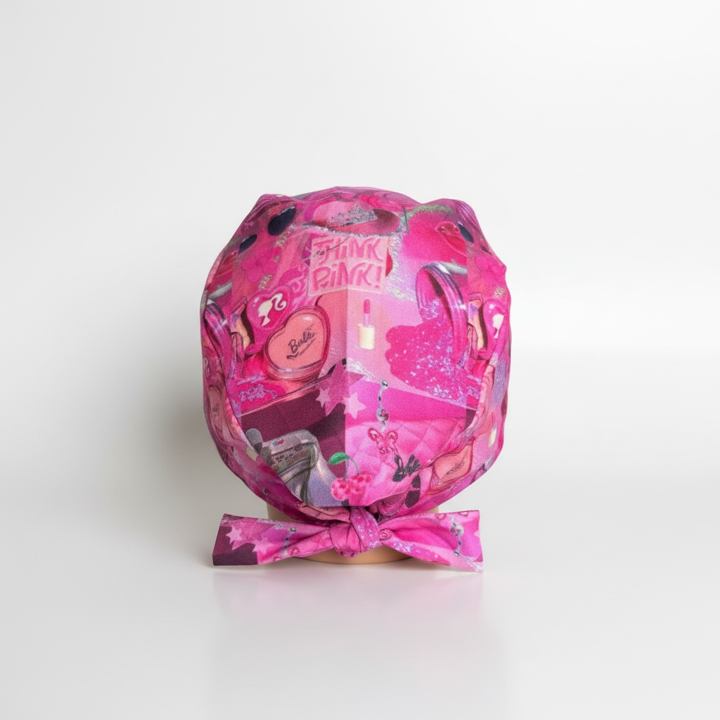 OOPS Gloss Noir Tie-Back Scrub Cap