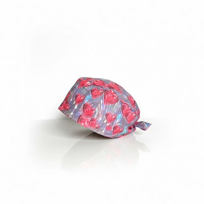 OOPS PINK PULSE TIE BACK SATIN CAP