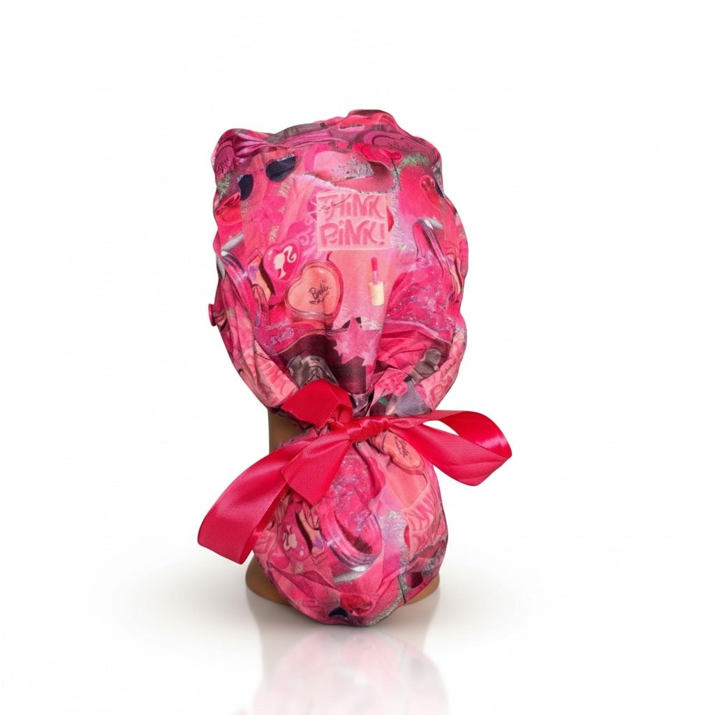 OOPS Ponytail Scrub Cap in Gloss Noir