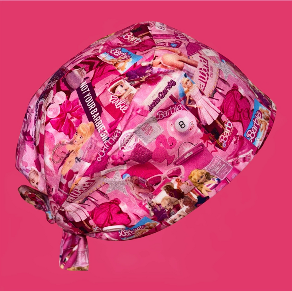 Surgical Doll – Satin-Lined Tie-Back Scrub Cap