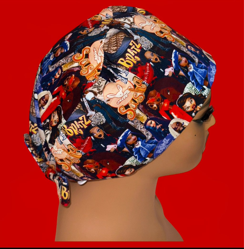 “IT GIRL Era” Tie-Back Satin Scrub Cap