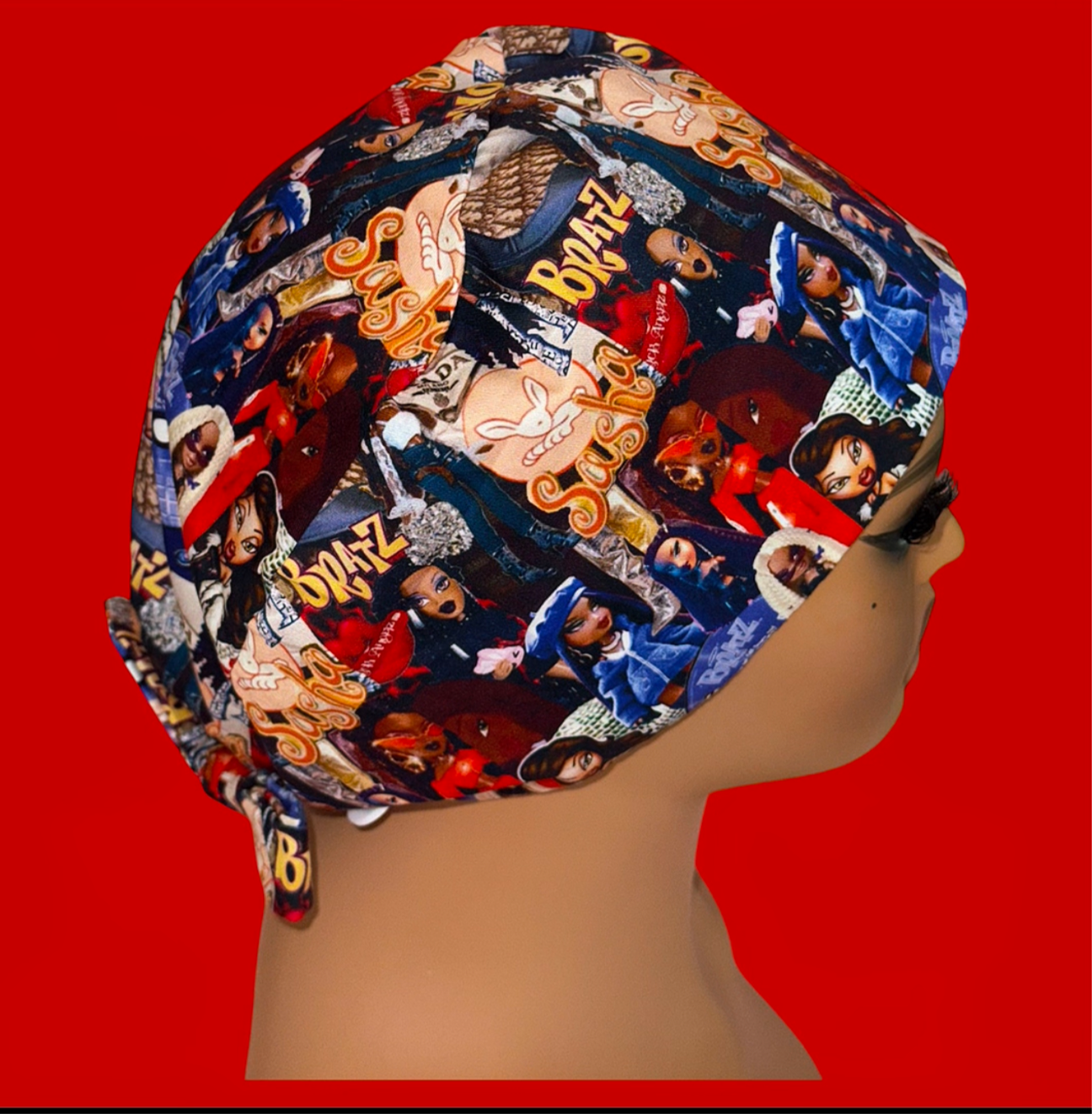 “IT GIRL Era” Tie-Back Satin Scrub Cap