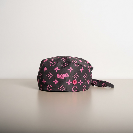 OOPS Midnight Muse Satin-Lined Scrub Cap Tie Back